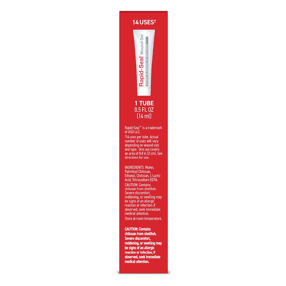 Rapid-Seal Hemostatic Wound Gel, 2 Tube, Stops Bleeding in Seconds