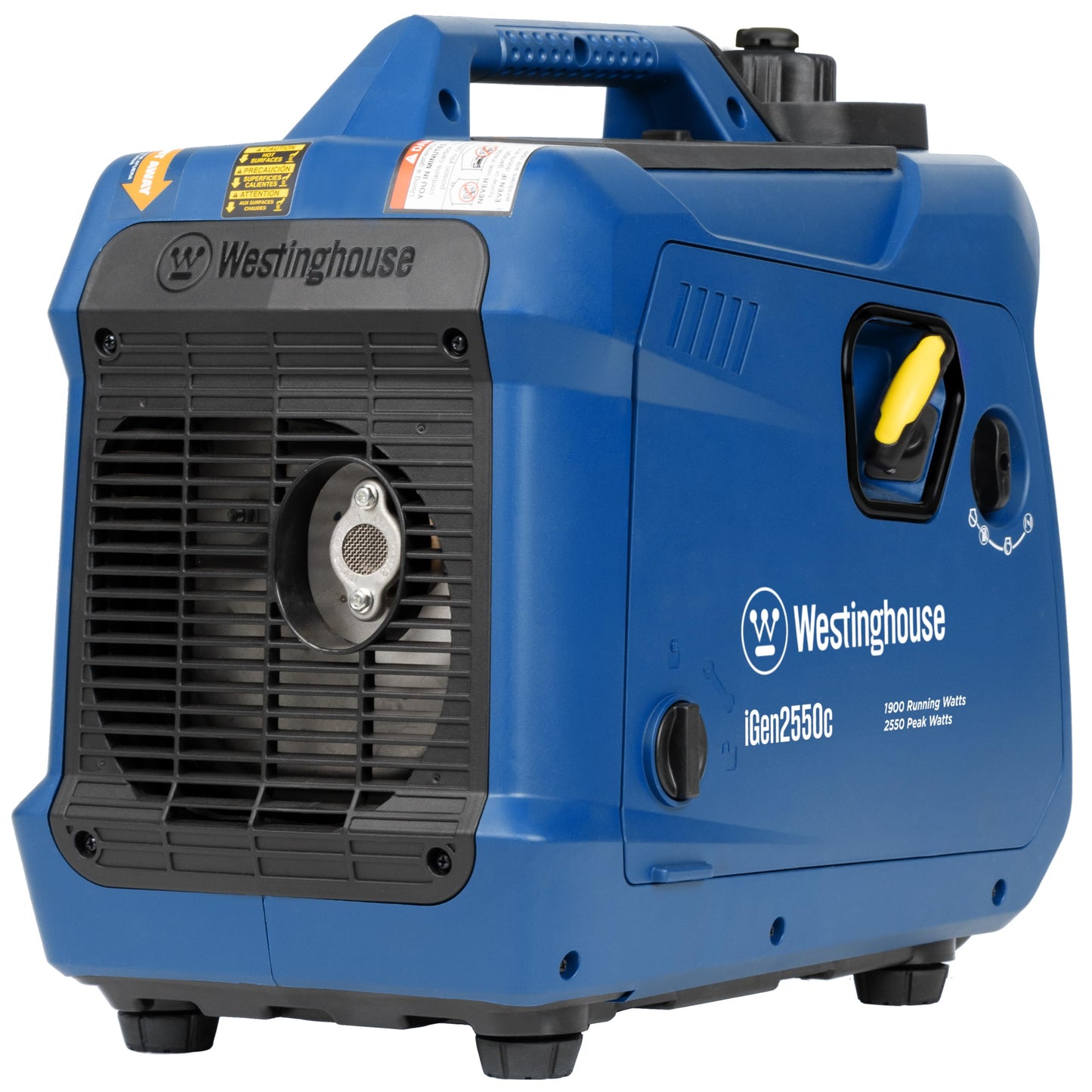 Westinghouse 2550 Peak Watt Super Quiet & Lightweight Portable Inverter Generator, RV Ready 30A Outlet, Gas Powered, Parallel Capable, Long Run Time,Blue