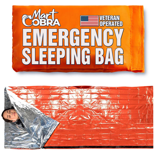 Emergency Sleeping Bag for Survival Gear and Supplies Life Bivy Sack Waterproof Mylar Emergency Blankets for Survival Kit Car Camping Gear Hiking Tac Bivvy Go Bags Supplies Sleep Sacks Shelter
