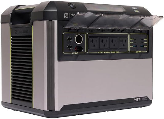 Goal Zero Yeti 1500 Portable Power Station, 1505Wh LiFePO4