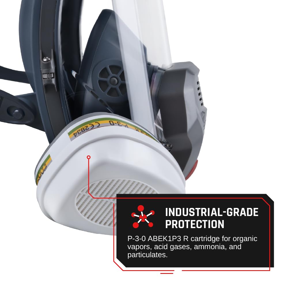 Parcil Distribution Full-Face Respirator and Filter Options