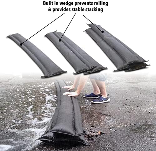 Quick Dam Grab & Go Flood Kit includes 5- 10ft Flood Barriers in Bucket