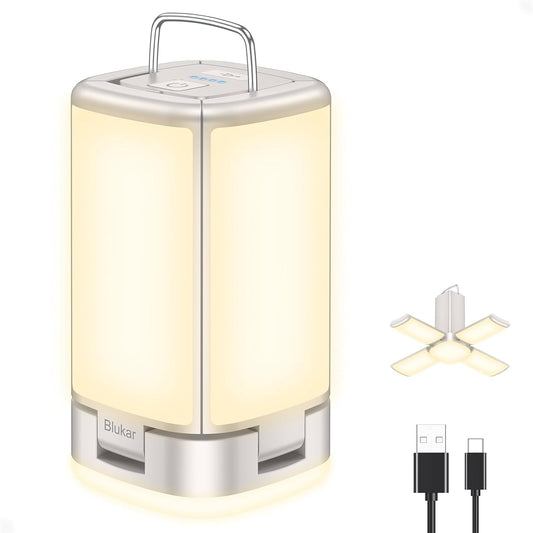 Blukar 116-LED Rechargeable Camping Lantern, Warm Gray
