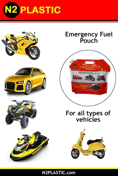 2-Gallon Foldable Gas Pouch for Motorcycles, Cars & Emergency Storage