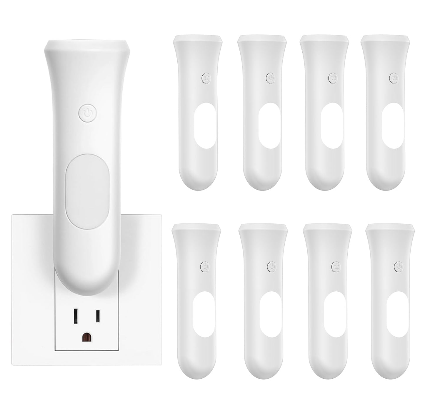 ROSSEX 4 in 1 Emergency Lights for Home Power Failure, 3 Pcs Rechargeable LED Flashlight Plug in Wall, Automatic Turn-On Power Outage Night Light Flashlight for Hurricane Preparedness Items