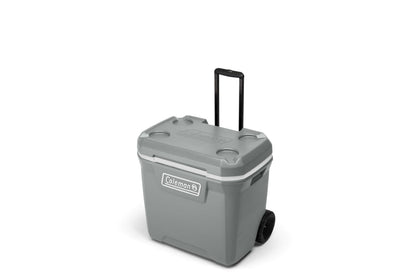 Coleman Classic Series Insulated Portable Rolling Cooler with Wheels, Leak-Resistant Outdoor Hard Cooler Keeps Ice up to 5 Days, 100-Quart