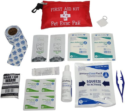 Emergency Kit for Cats in Cinch Bag | First Aid, Food, Water, Litter Box, Safety Supplies