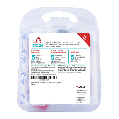 Rapid-Seal Hemostatic Wound Gel, 2 Tube, Stops Bleeding in Seconds