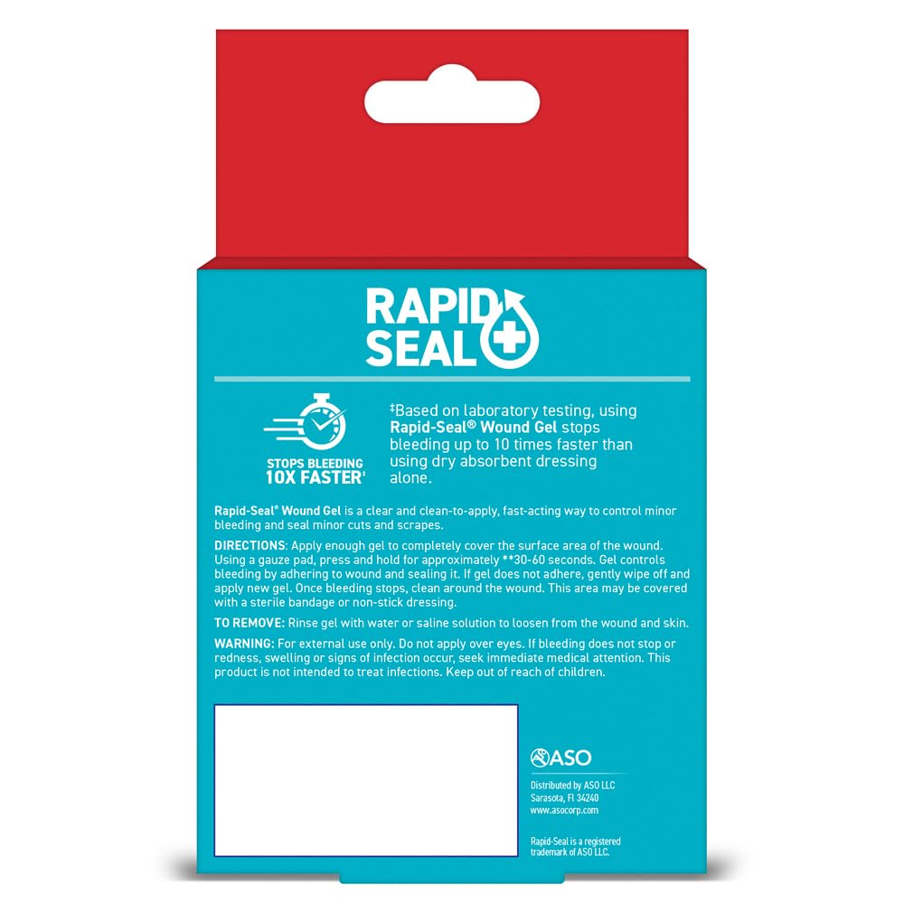Rapid-Seal Hemostatic Wound Gel, 2 Tube, Stops Bleeding in Seconds