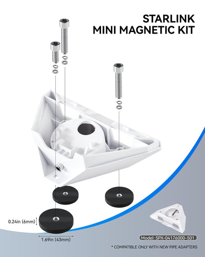 Starlink Mini Tripod Mount Kits, WindPro Wind-Resistant Design, Adjustable Height and Angle Tripod Mounting Kit with Starlink Mini Satellite for Camping and RV Travel