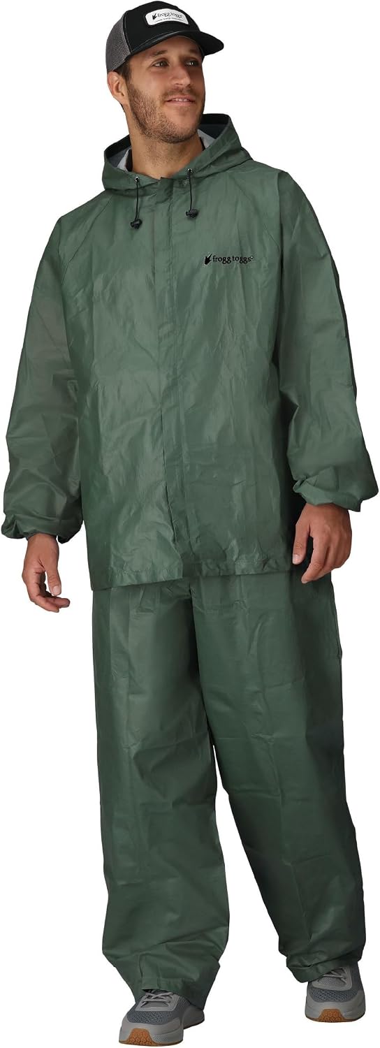 FROGG TOGGS Men’s Ultra-Lite2 Rain Suit, Waterproof Raincoat and Pant Set