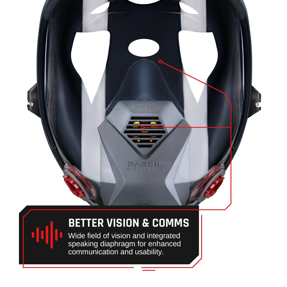 Parcil Distribution Full-Face Respirator and Filter Options
