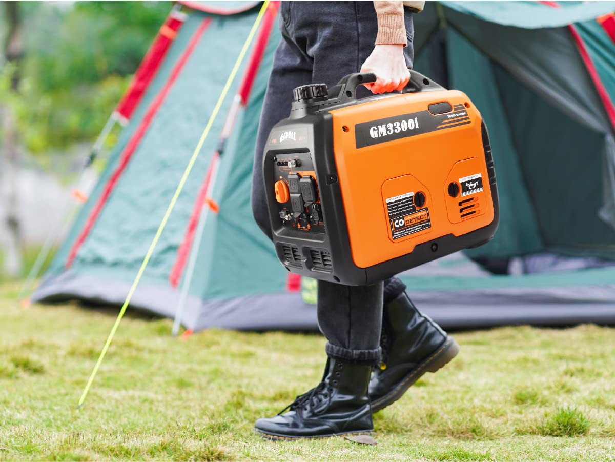 GENMAX Generator，EPA Compliant, Eco-Mode Feature, Ultra Lightweight for Backup Home Use & Camping