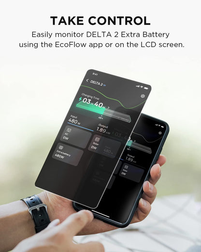 EF ECOFLOW Solar Generator Delta 2 with 220W Solar Panel, 1024Wh LFP(LiFePO4) Battery, 1800W AC/100W USB-C Output, Fast Charging Portable Power Station for Home Backup Power, Camping & RVs