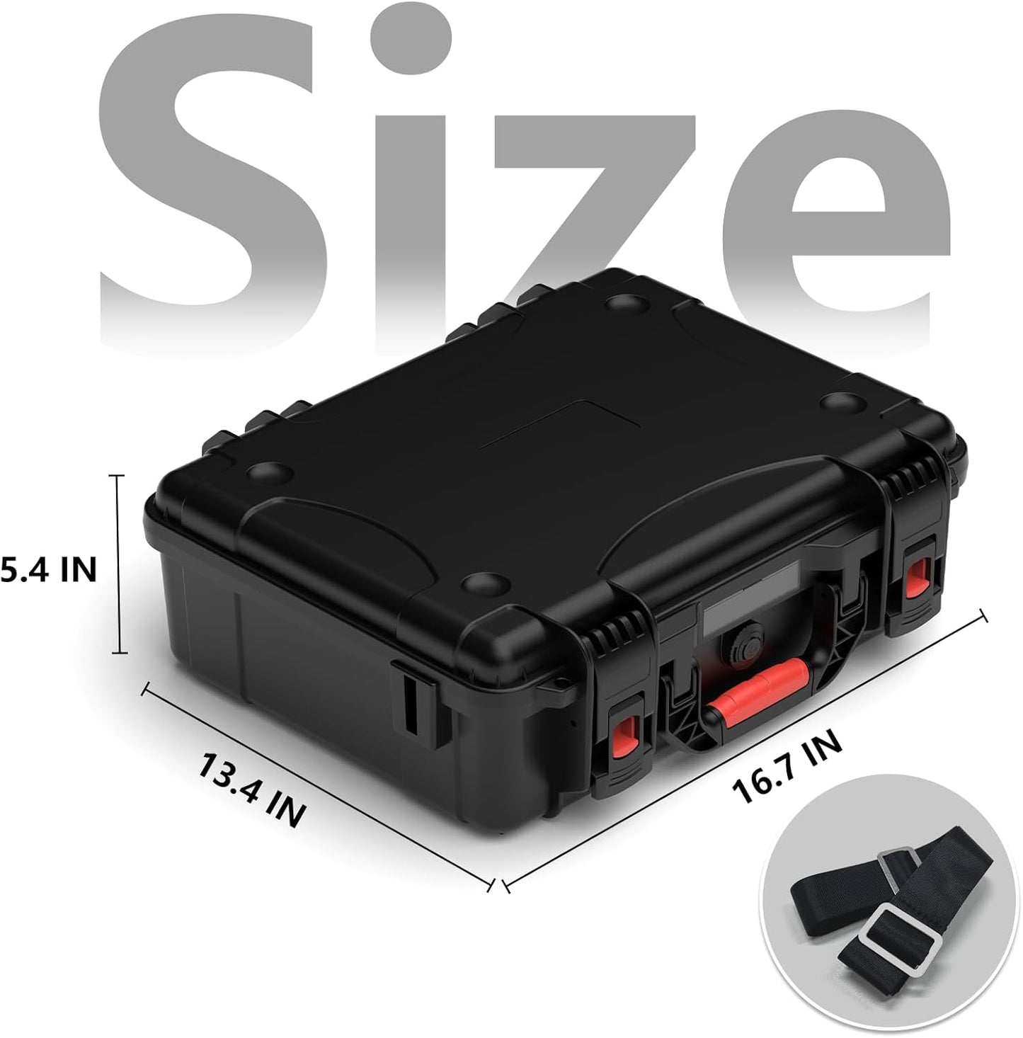 Starlink Mini Case, Waterproof Hard case Fits Star Link Mini Dish, Portable Shoulder Dual Carry Options with Precision Cut Foam For Starlink Accessories,Ideal for Travel and Camping