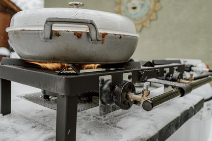 GasOne High-Pressure Propane Burner with Heat Shield & Guard for Outdoor Cooking