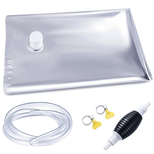 116 Gallon Aluminum Foil Emergency Water Storage, Bathtub Water Storage Bag with Hand Pump, Water Storage Bladder for Hurricane Disaster Preparedness Survival Drinking Water