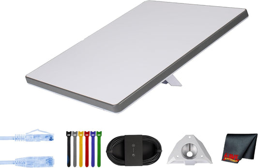 Starlink Mini Kit - Compact Dual-Band AC Wi-Fi Router and Satellite Dish System - High-Speed Portable Internet for and Mobile Use- Bundle (White)