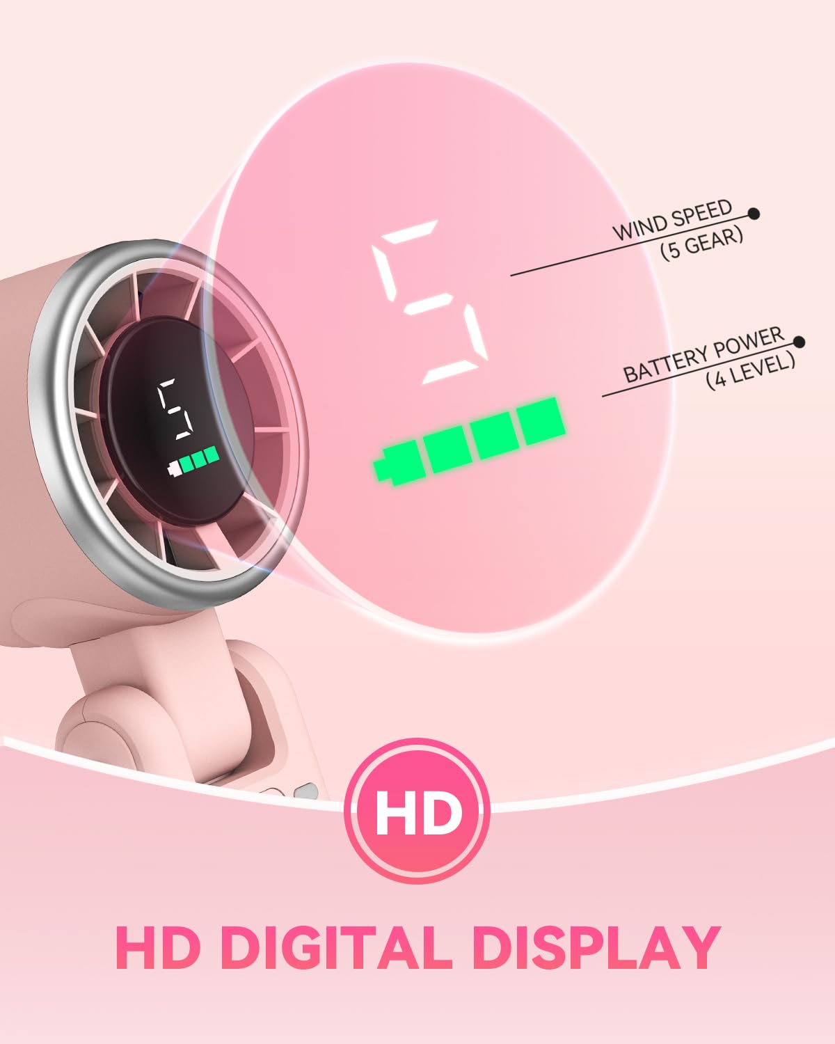 PlayHot Portable Handheld Turbo Fan, Travel Essentials, Gifts for Women/Men