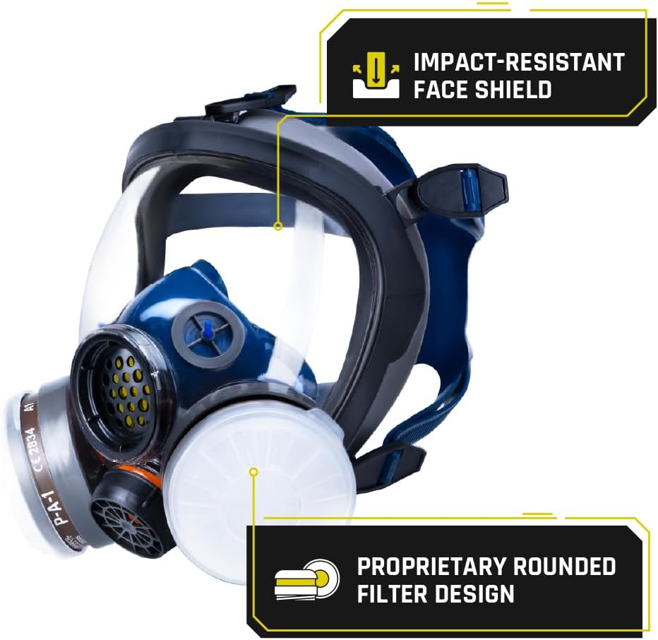 Parcil Distribution Full-Face Respirator and Filter Options