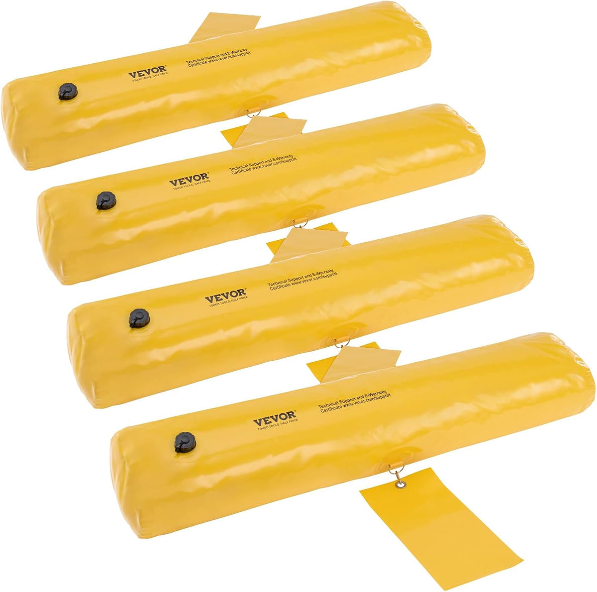 Flood Barriers, 4-Pack Sandbag Alternative, 4 ft × 6 in. Water Barriers