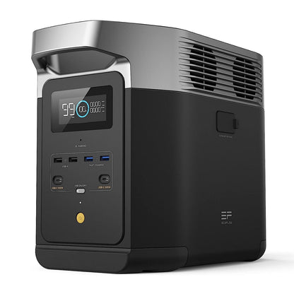 EF ECOFLOW Solar Generator Delta 2 with 220W Solar Panel, 1024Wh LFP(LiFePO4) Battery, 1800W AC/100W USB-C Output, Fast Charging Portable Power Station for Home Backup Power, Camping & RVs