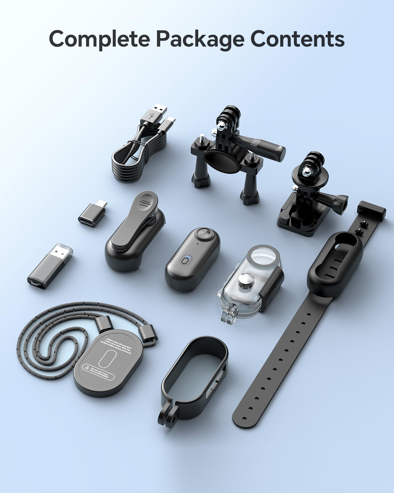 BOBLOV W4 4K Mini Body Camera,128G Wearable Camera with 360°Rotatable Clip & Magnetic Clip, Thumb Size, 96 Minutes for Recording, Easy to Use for Lecture, Traveling, Pet Walking and Outdoors