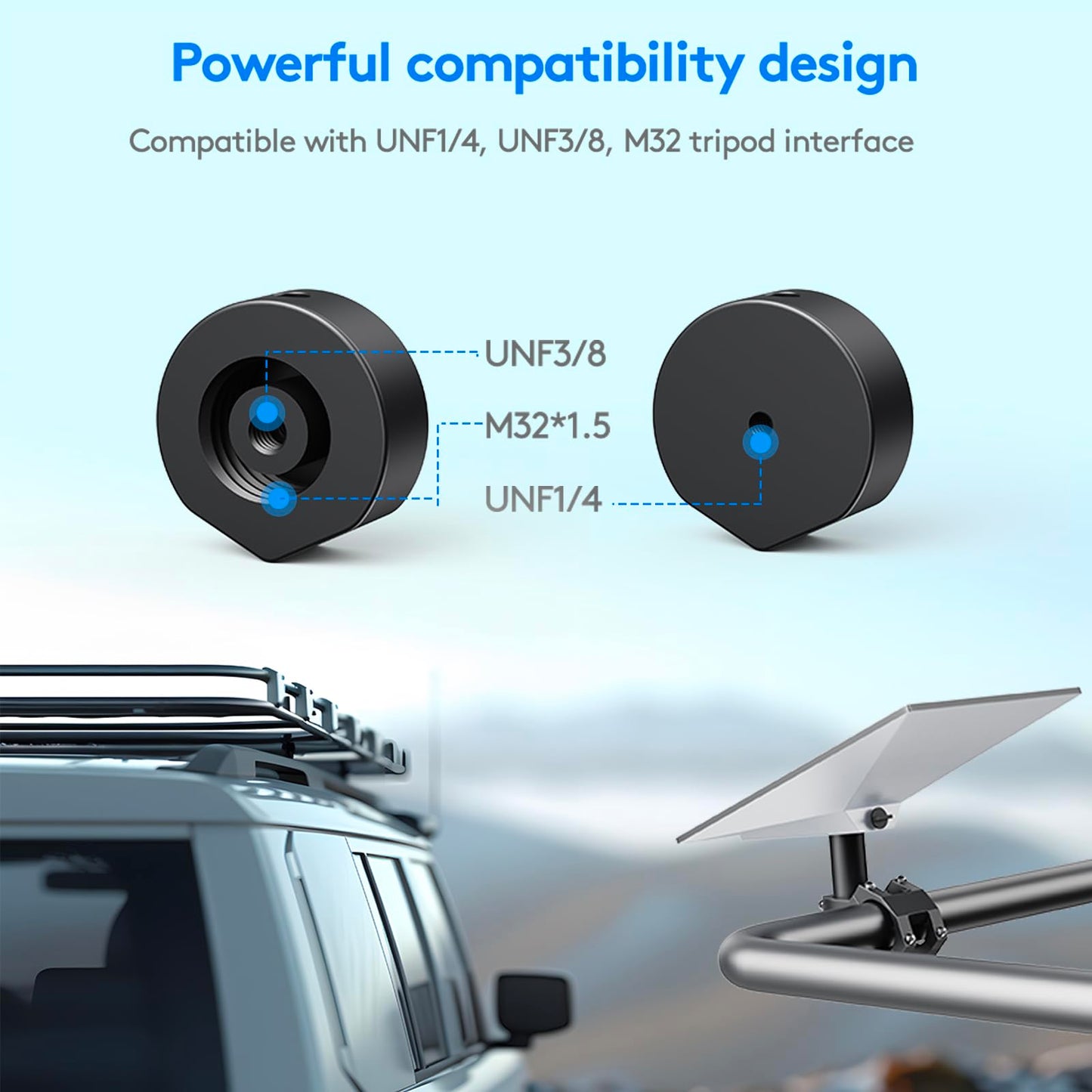 Starlink Mini Tripod Mount Kits, WindPro Wind-Resistant Design, Adjustable Height and Angle Tripod Mounting Kit with Starlink Mini Satellite for Camping and RV Travel
