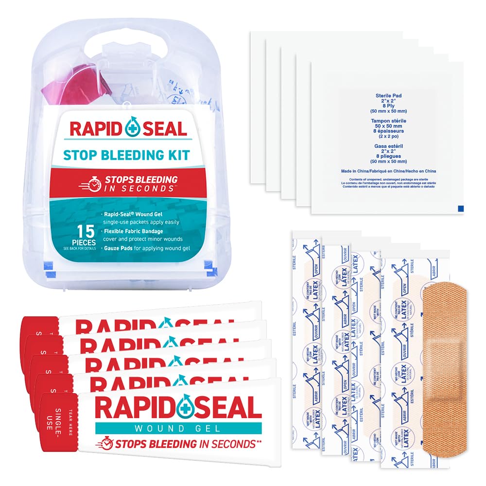 Rapid-Seal Hemostatic Wound Gel, 2 Tube, Stops Bleeding in Seconds