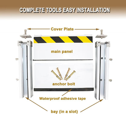 Aluminum Flood Barrier, Flood Protection Barrier(39.37x15.75in)