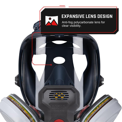 Parcil Distribution Full-Face Respirator and Filter Options