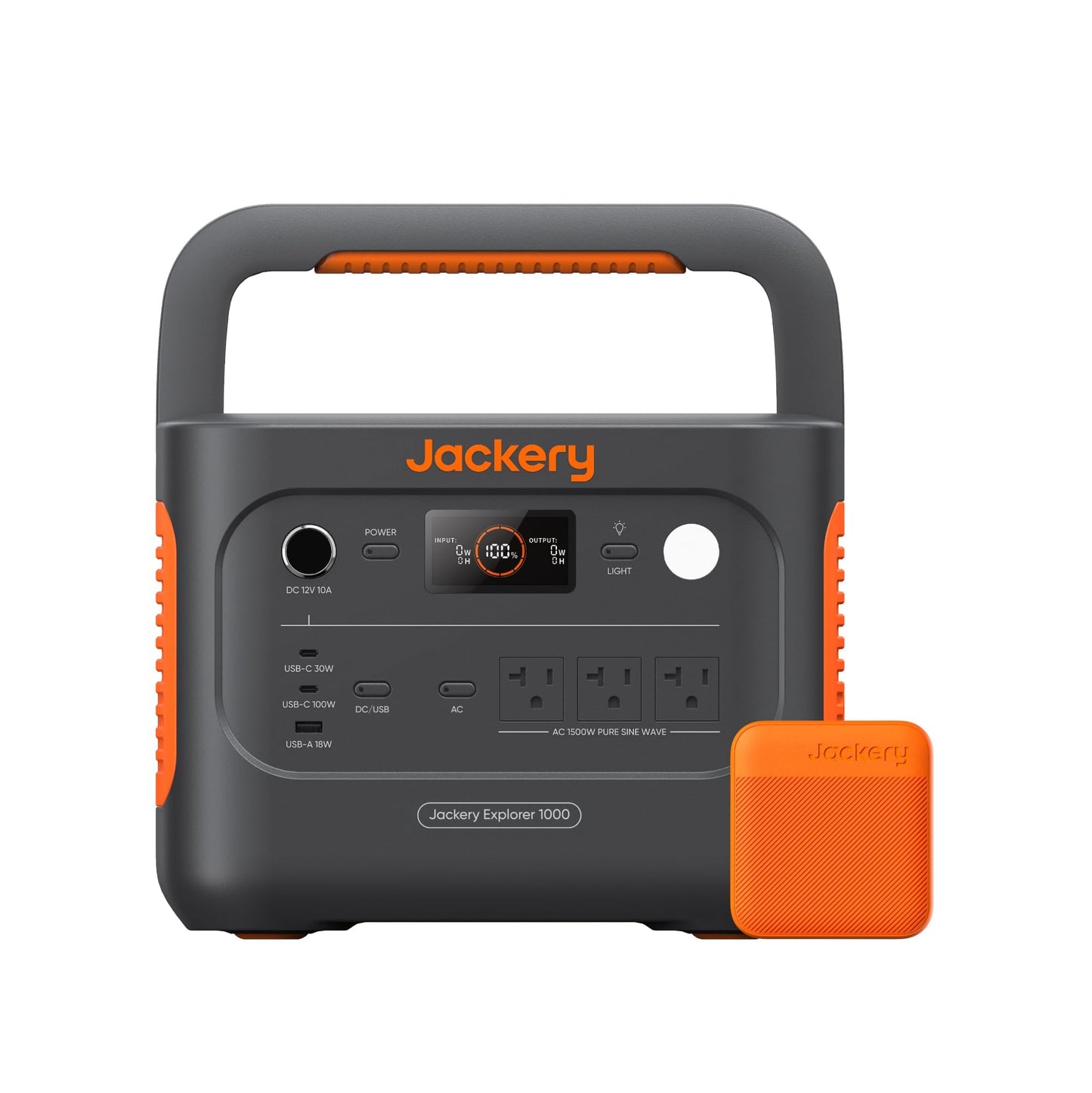 Jackery Explorer 1000 v2 Portable Power Station,1070Wh LiFePO4 Battery,1500W AC/100W USB-C Output, 1 Hr Fast Charge, Solar Generator for Camping,Emergency, RV, Off-Grid Living(Dune White)