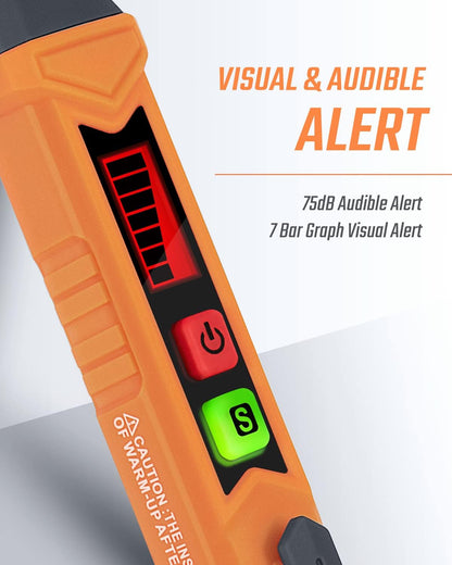 PT199 Natural Gas Leak Detector with Audible/Visual Alarm, Methane & Propane, Orange