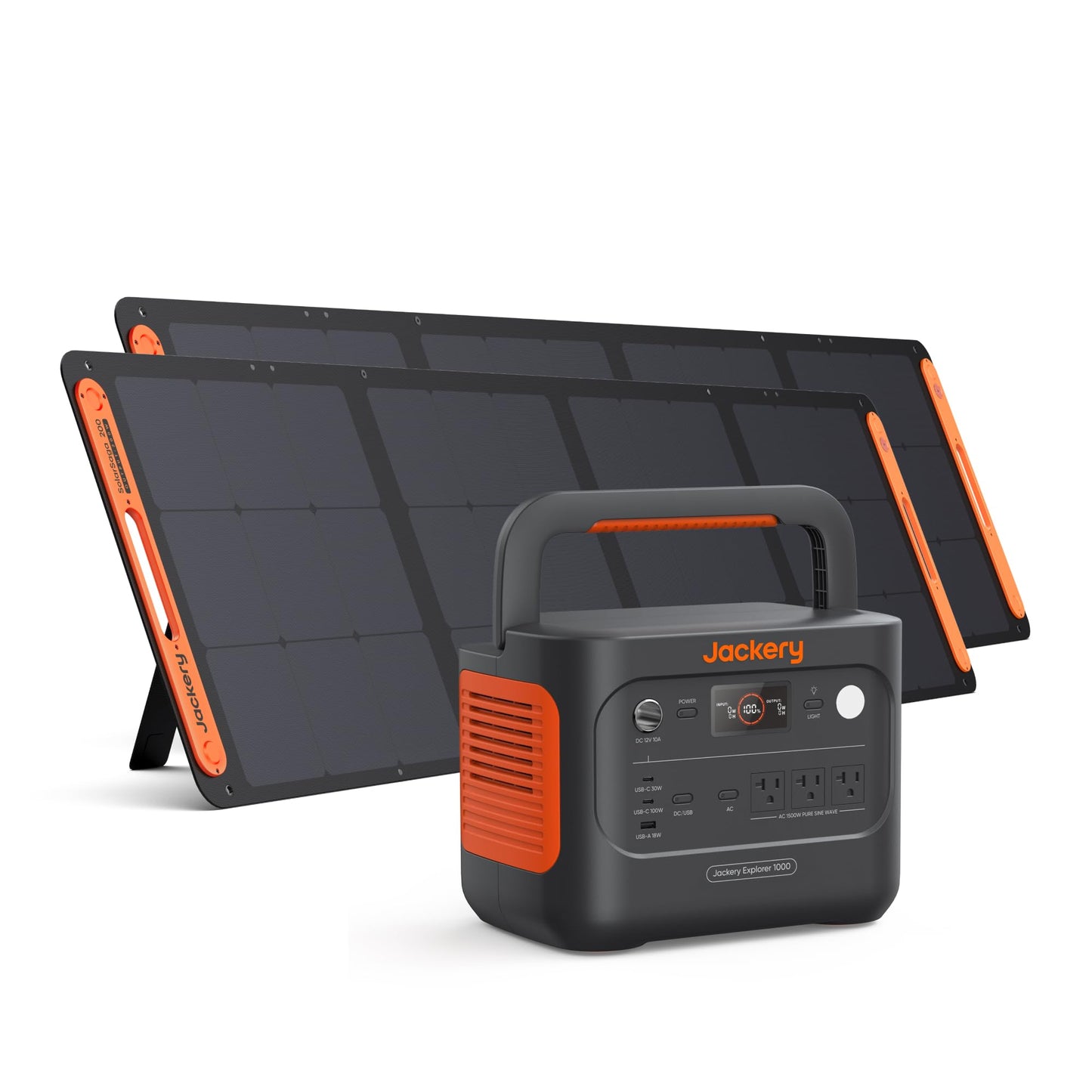 Jackery Explorer 1000 v2 Portable Power Station,1070Wh LiFePO4 Battery,1500W AC/100W USB-C Output, 1 Hr Fast Charge, Solar Generator for Camping,Emergency, RV, Off-Grid Living(Dune White)