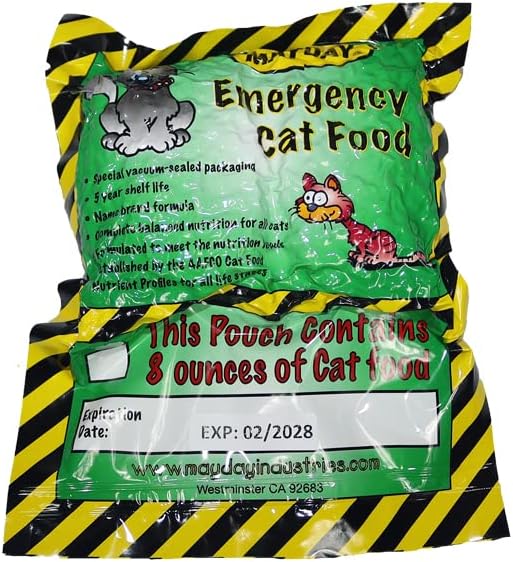 Emergency Kit for Cats in Cinch Bag | First Aid, Food, Water, Litter Box, Safety Supplies