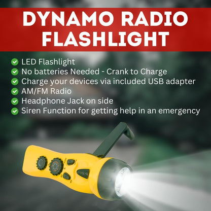 Emergency Zone Power Outage Emergency Kit - Items to Provide Light in Durable Nylon Pouch
