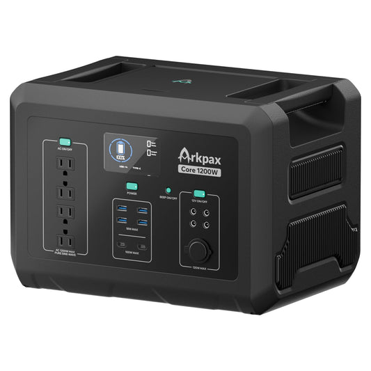Portable Power Station 300W, 600W Peak Backup LiFePO4 Battery 192Wh Solar Generator with 120V Pure Sine Wave AC Outlet for Camping Emergency Travel Outdoor Home Blackout