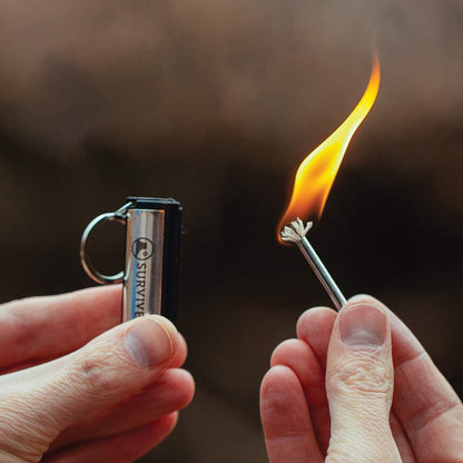 Permanent Match Fire Starter Keychain, Pack of 5