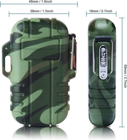 Laffizz Waterproof Outdoor Lighter, Dual Arc or Butane Torch