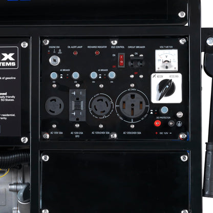 DuroMax XP12000EH 12,000-Watt Dual Fuel Portable Generator – Gas & Propane, Electric Start, Whole Home Backup Power, Transfer Switch Ready, RV & Emergency Ready