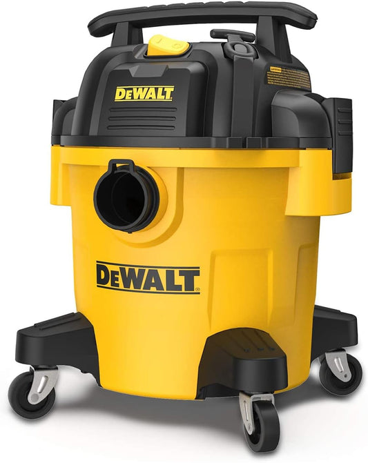 DEWALT DXV05P 5-Gallon Wet/Dry Vac, 4 Peak HP, 1-7/8-Inch Hose, Yellow