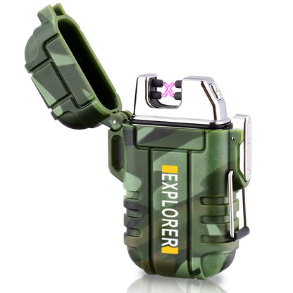 Laffizz Waterproof Outdoor Lighter, Dual Arc or Butane Torch