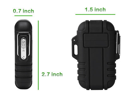 Laffizz Waterproof Outdoor Lighter, Dual Arc or Butane Torch
