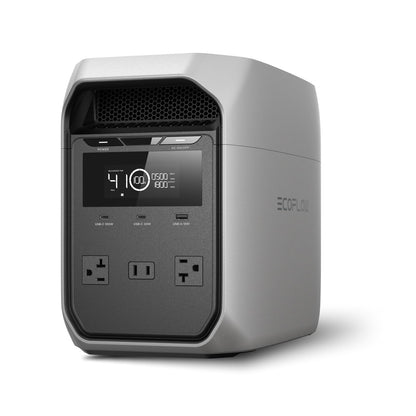 EF ECOFLOW Solar Generator Delta 2 with 220W Solar Panel, 1024Wh LFP(LiFePO4) Battery, 1800W AC/100W USB-C Output, Fast Charging Portable Power Station for Home Backup Power, Camping & RVs
