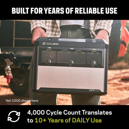 Goal Zero Yeti 1500 Portable Power Station, 1505Wh LiFePO4