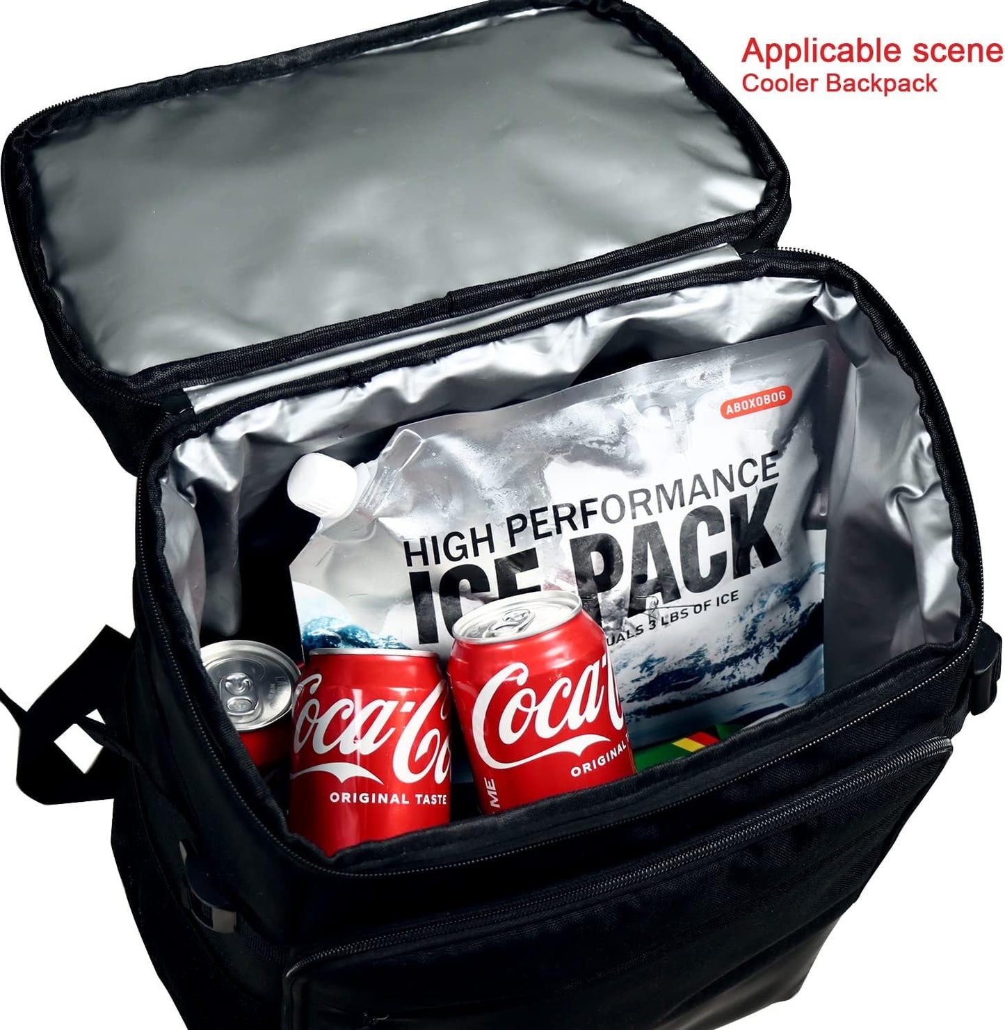 Reusable Ice Packs for Coolers Long Lasting Gel Freezer Packs for Lunch Bags Cooler Backpack Lunch Box for Camping & Picnics (9.8"x9.8"x4P)