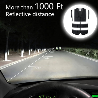 Reflective Safety Vest for Men Women Construction Vest ANSI Standard AP1