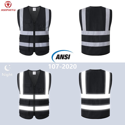 Reflective Safety Vest for Men Women Construction Vest ANSI Standard AP1