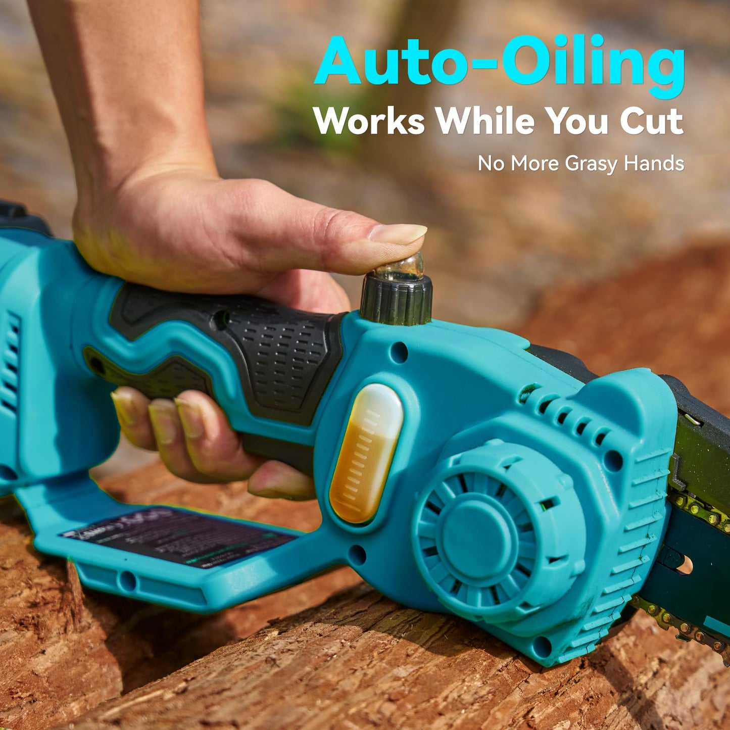 Mini Chainsaw Cordless, 8 Inch & 6 Inch Electric Chainsaw Battery Powered, 1000W Brushless Handheld Power Chain Saw with 2 Batteries, Small Tree Saw for Branch Trimming Wood Cutting