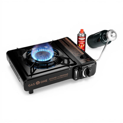 GasOne GS-3400P Dual-Fuel Propane/Butane Camping Stove with Carrying Case